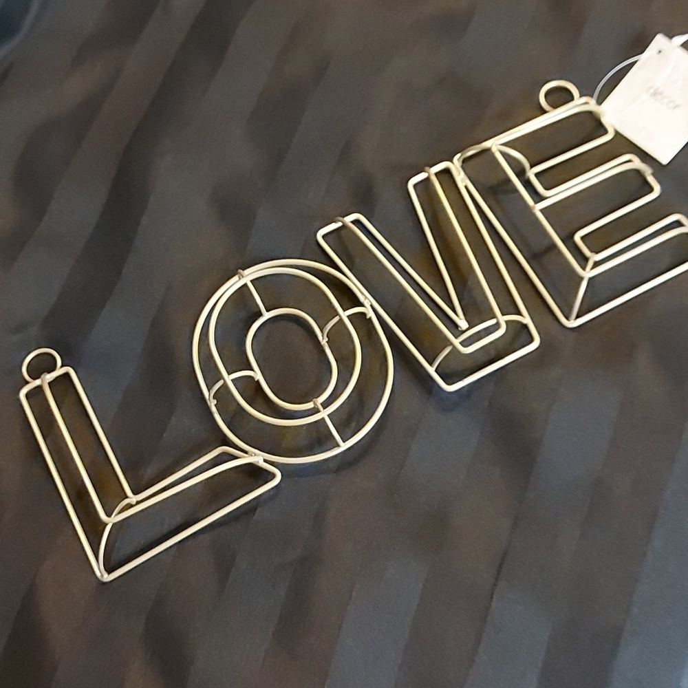 Wrought-iron 3D LOVE Wall Piece